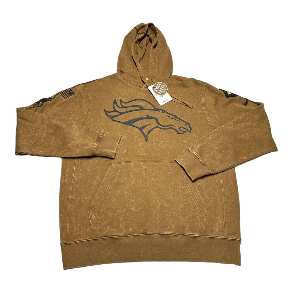 Nike Denver Broncos Salute to Service Hoodie 2023 Sideline Pullover Men's Size S